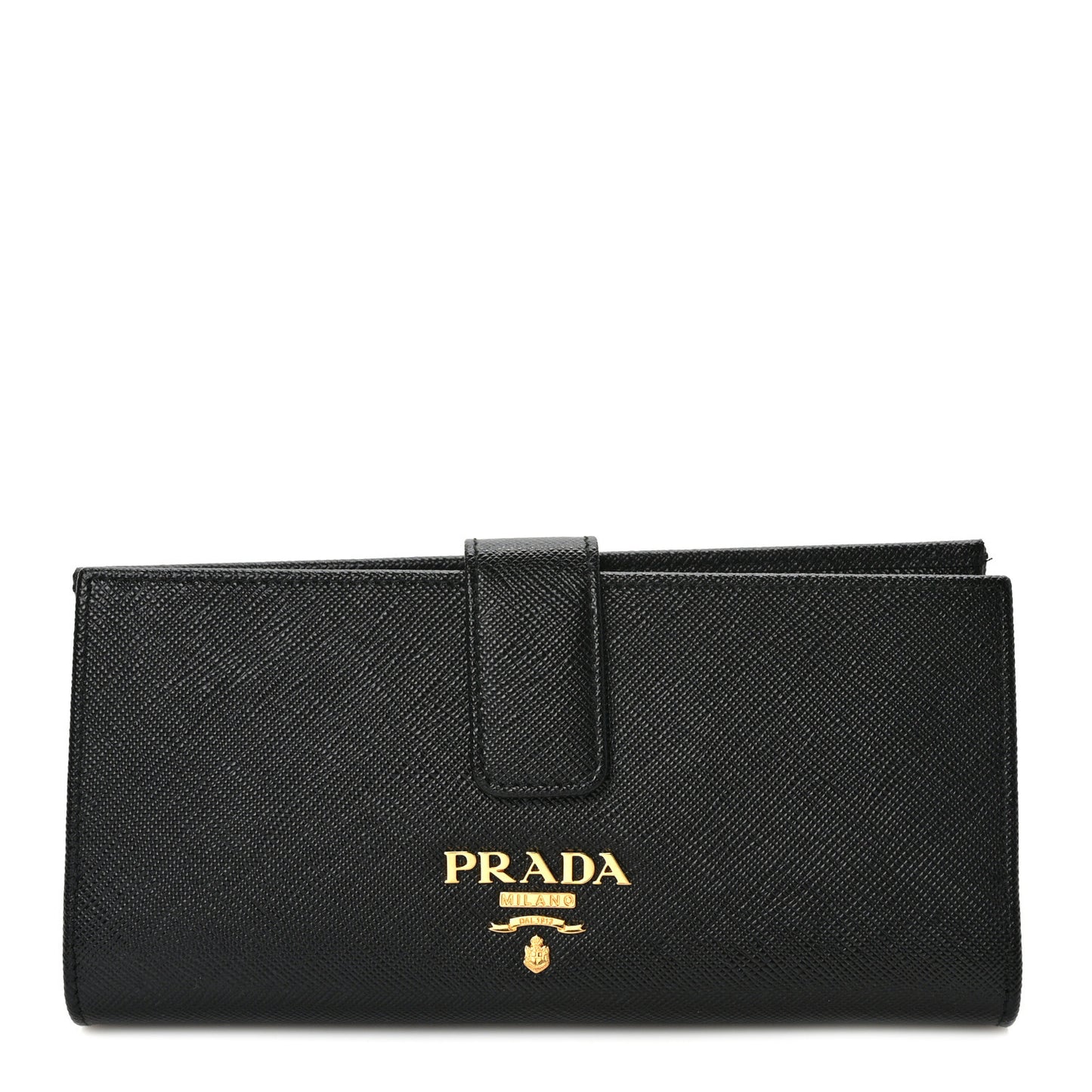 Saffiano Metal Large Wallet Black