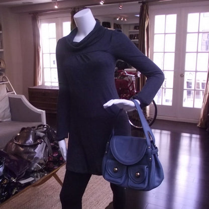 Marc Jacobs Leather Kirsten Petrol Blue 2 of 10