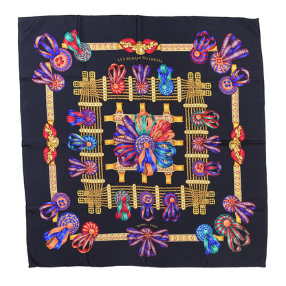 Hermes Silk Les Rubans Du Cheval Scarf 90 1 of 4