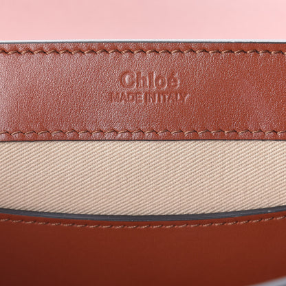 Chloe Calfskin Suede C Clutch With Chain Sepia Brown 6 of 11
