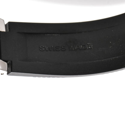 Louis Vuitton Stainless Steel Rubber 41mm Tambour GMT Automatic Watch Black 7 of 12