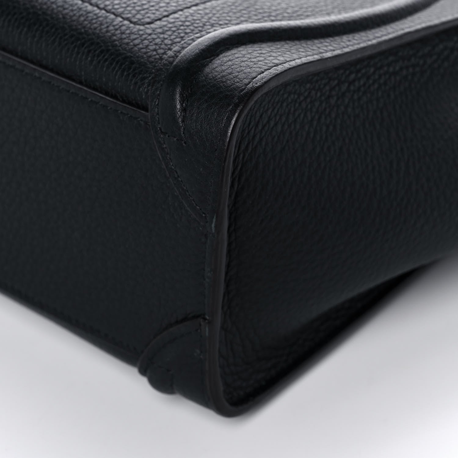 Celine Drummed Calfskin Nano Luggage Black 9 of 9