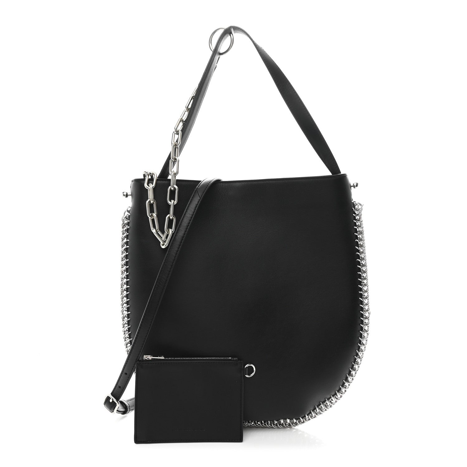 Alexander Wang Calfskin Chain Around Roxy Hobo Black 3 of 12