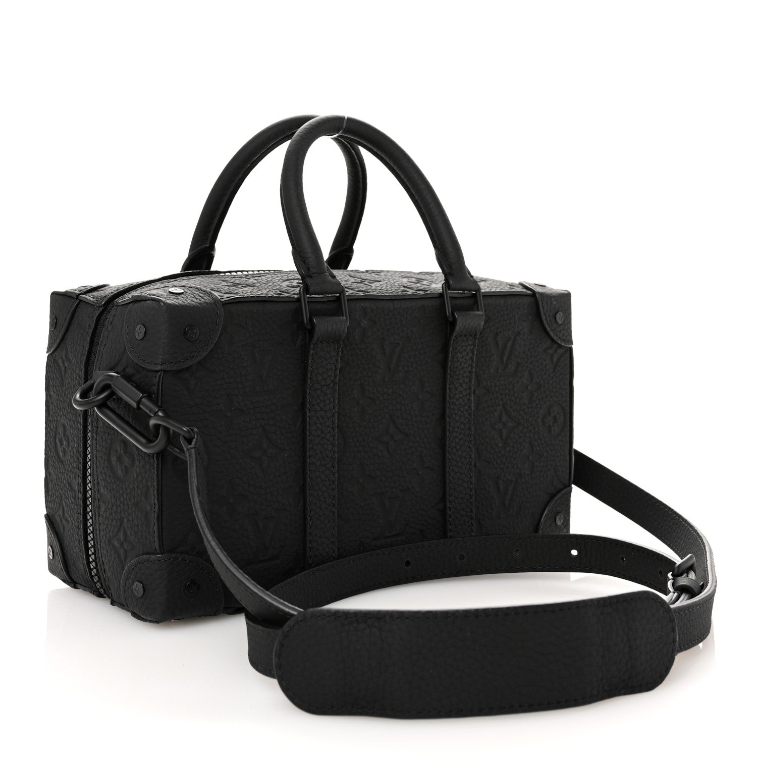 Louis Vuitton Taurillon Monogram Cartoon LV Friends Speedy Soft Trunk Black 3 of 9
