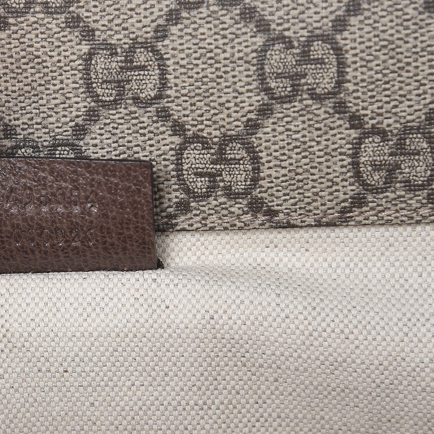 Gucci GG Supreme Monogram Web Neo Vintage Double Flap Messenger Bag Beige New Acero 8 of 9