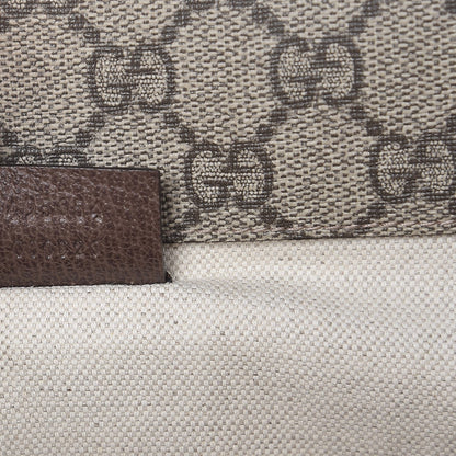Gucci GG Supreme Monogram Web Neo Vintage Double Flap Messenger Bag Beige New Acero 8 of 9