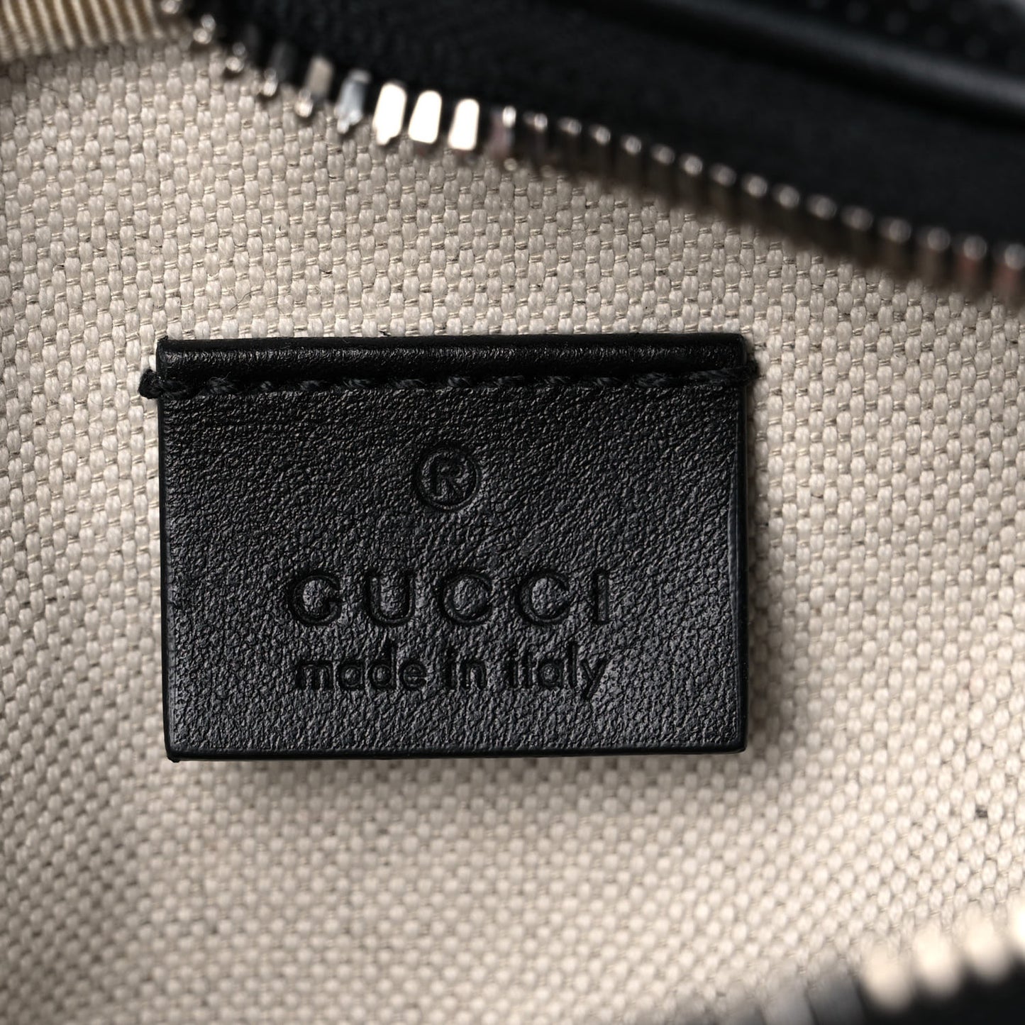 Calfskin GG Tennis Embossed Belt Bag Black