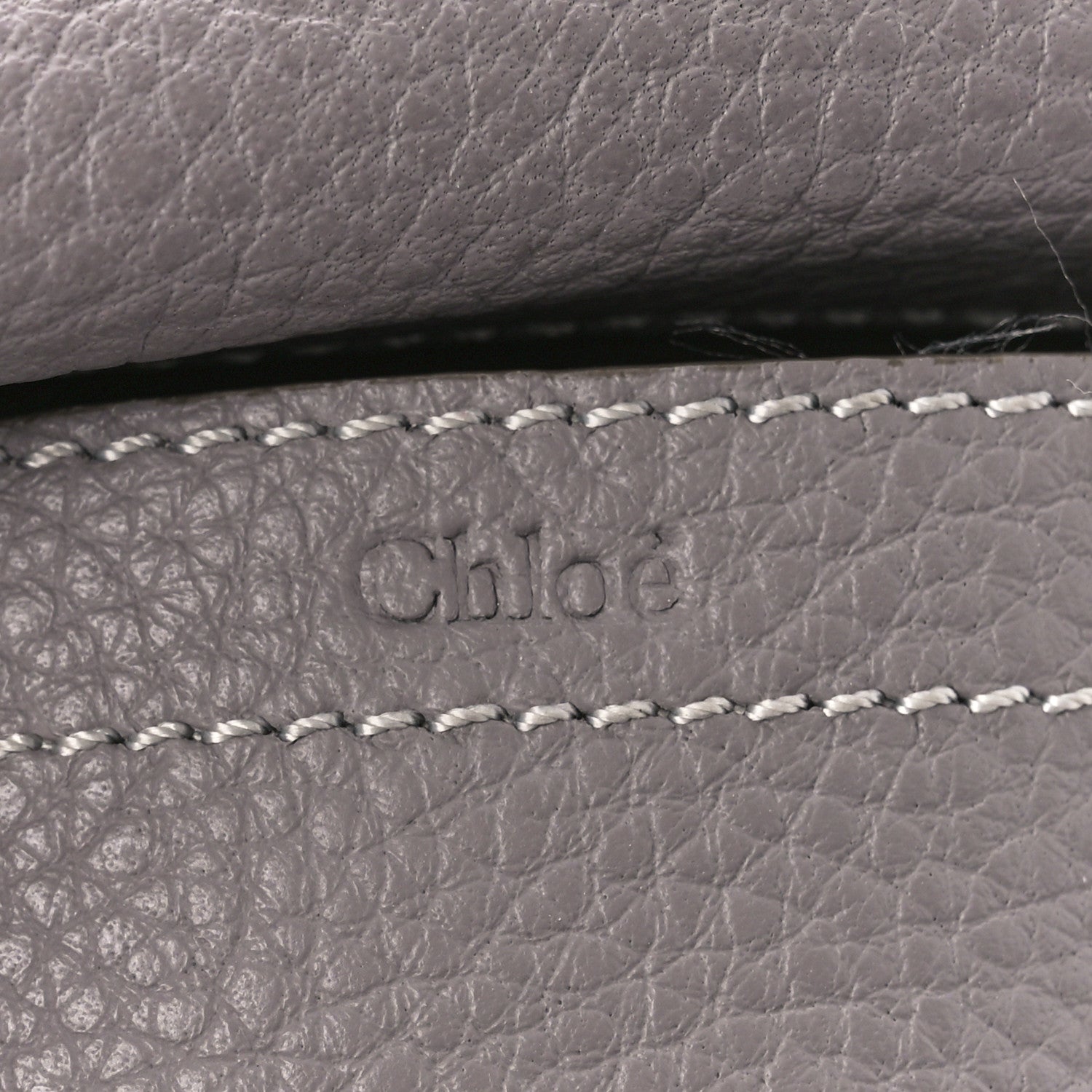 Chloe Calfskin Mini Marcie Round Crossbody Bag Cashmere Grey 6 of 12