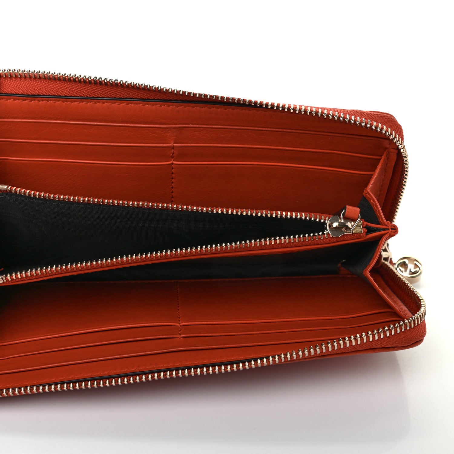 Gucci Guccissima Bree Zip Around Wallet Orange 4 of 6
