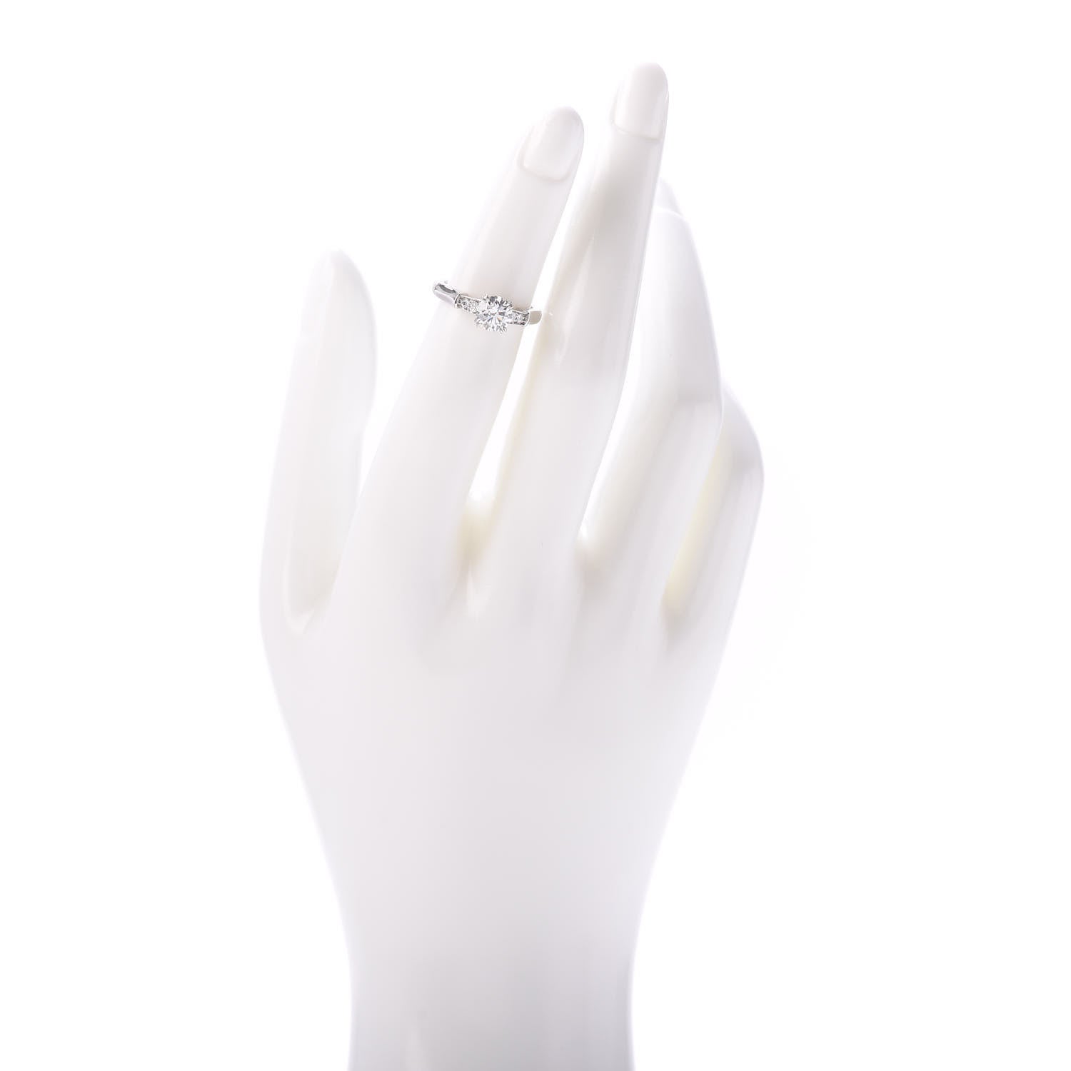 Harry Winston Platinum Diamond .74ct Tryst Engagement Ring 46 3.75 2 of 6