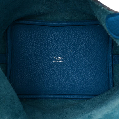 Hermes Taurillon Clemence Picotin Lock 18 PM Bleu Frida 5 of 10