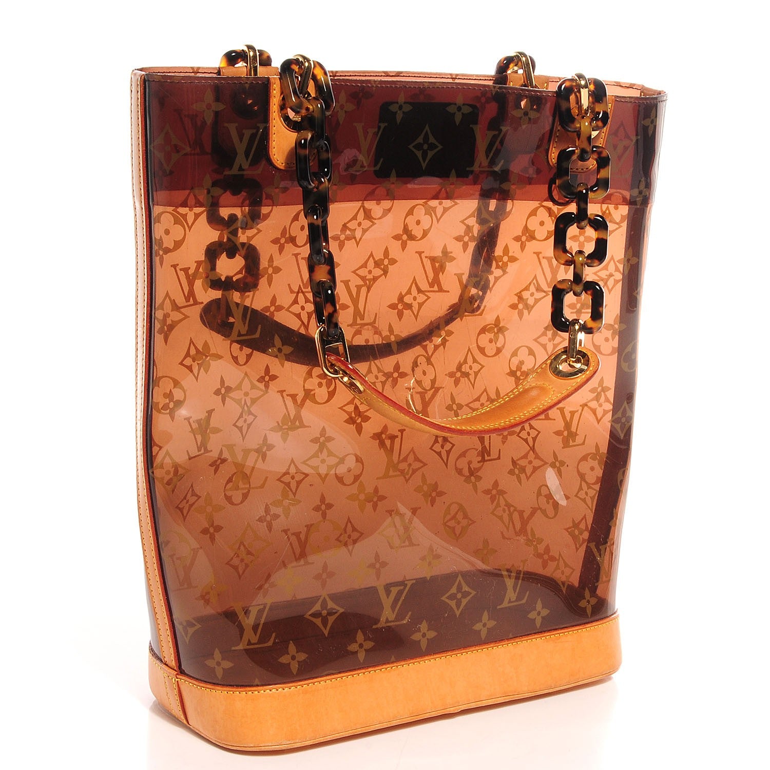 Louis Vuitton Vinyl Cabas Sac Ambre MM 3 of 8