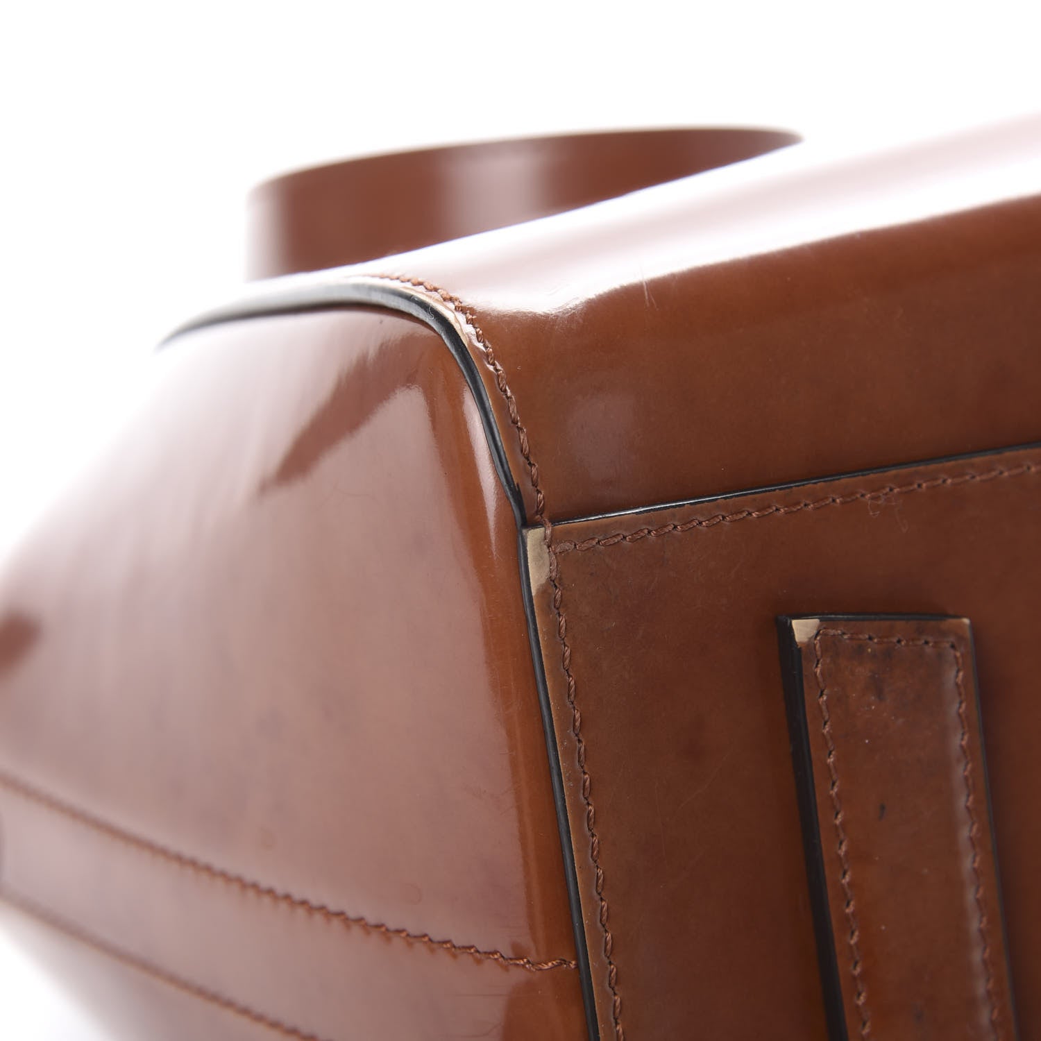 Givenchy Patent Calfskin Small Antigona Brown 11 of 15