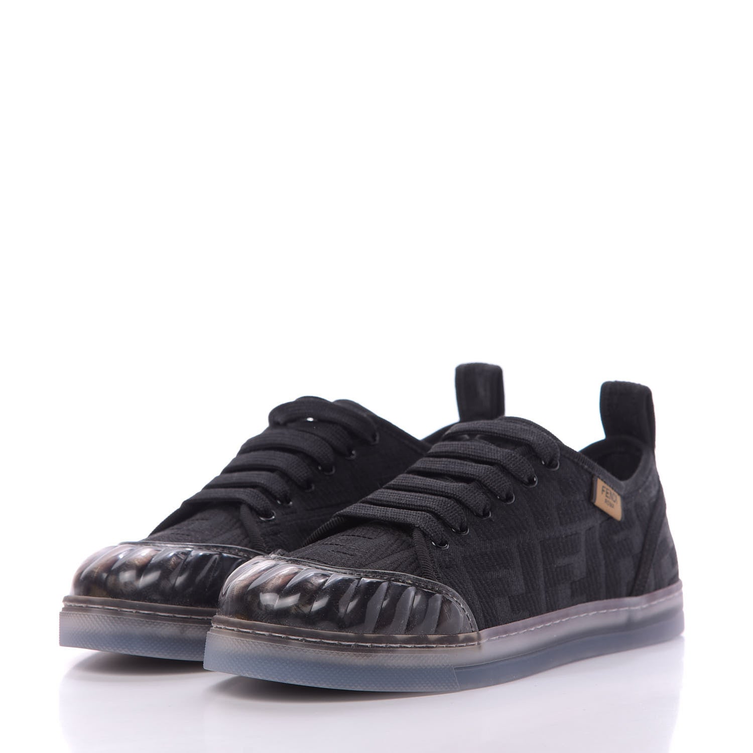 Fendi Corda FF Promenade Low Top Sneakers 35 Black 2 of 9
