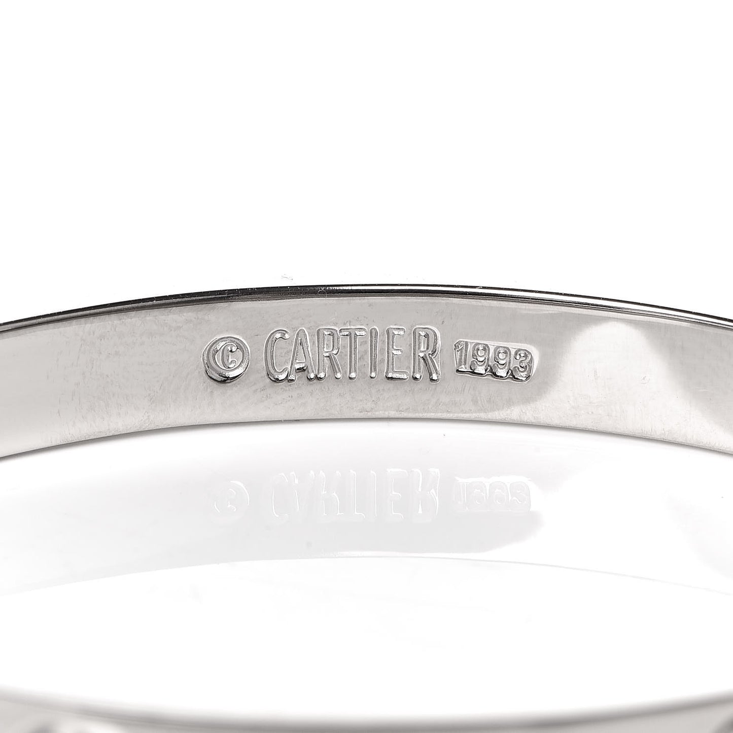 18K White Gold LOVE Bracelet 16