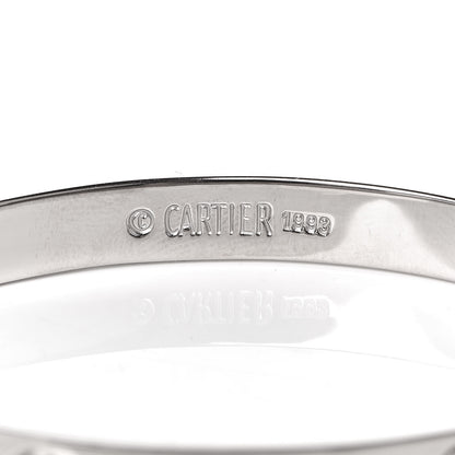 Cartier 18K White Gold LOVE Bracelet 16 7 of 7