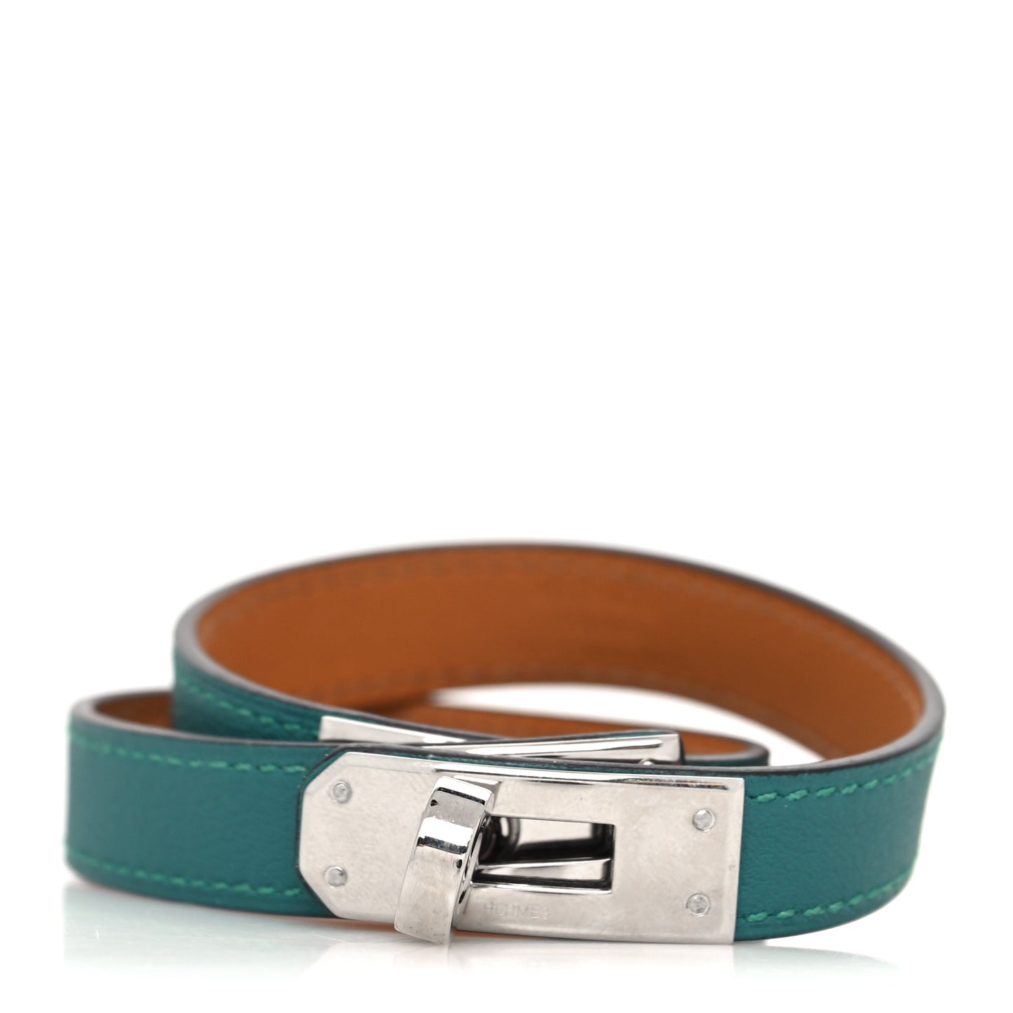 Chevre Mysore Kelly Double Tour Bracelet M Malachite