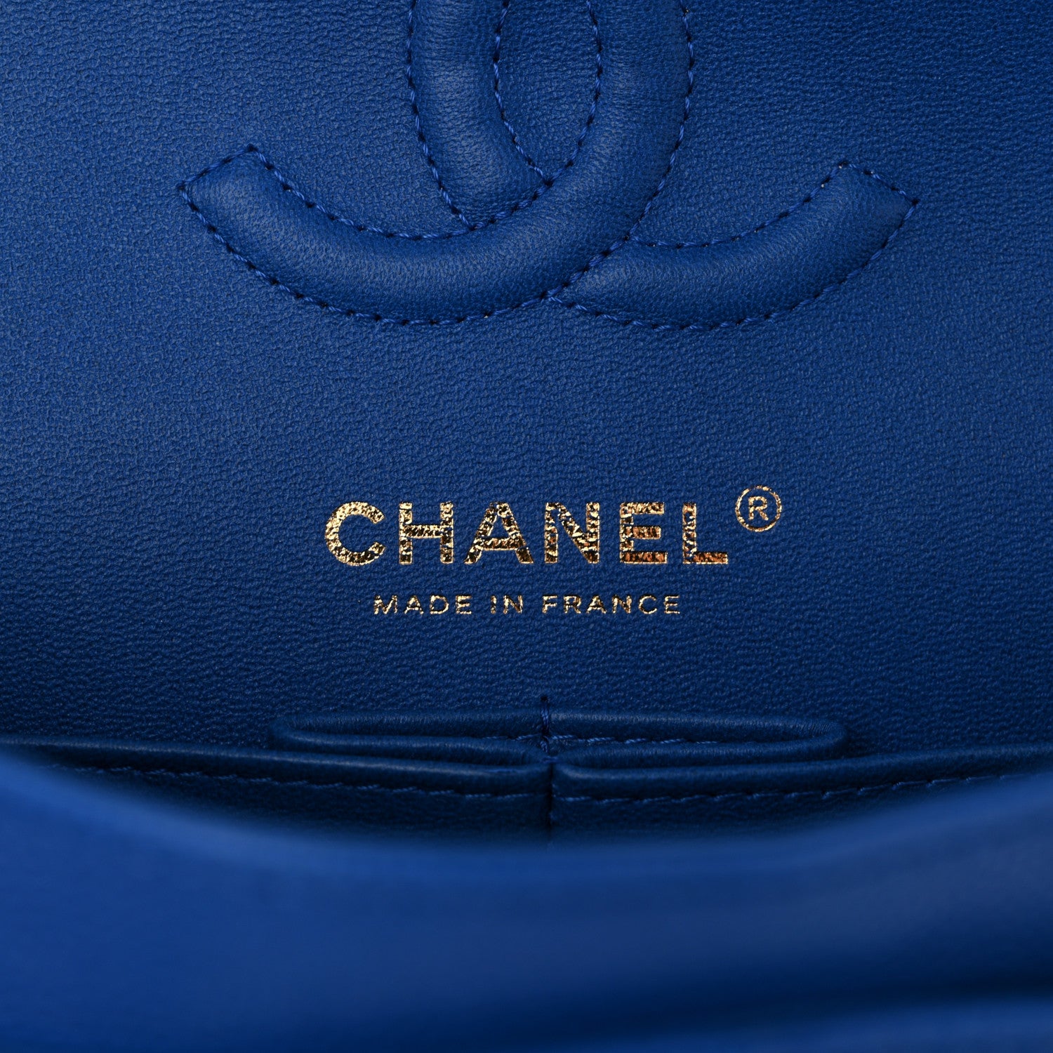 Chanel Caviar Quilted Small Double Flap Blue 6 of 11