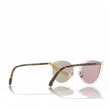 Chanel Metal Cat Eye Sunglasses 4222 Gold 4 of 9