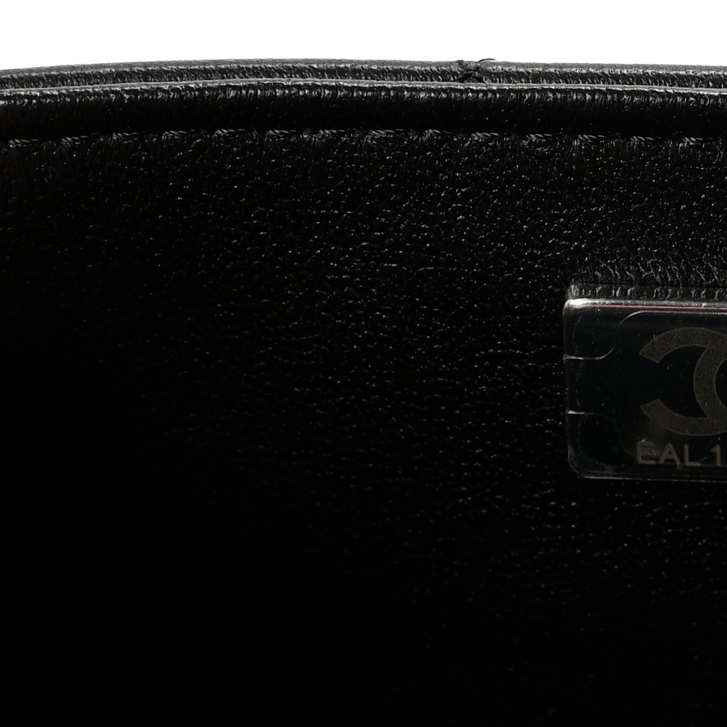 Lambskin Quilted Mini Rectangular Flap Black