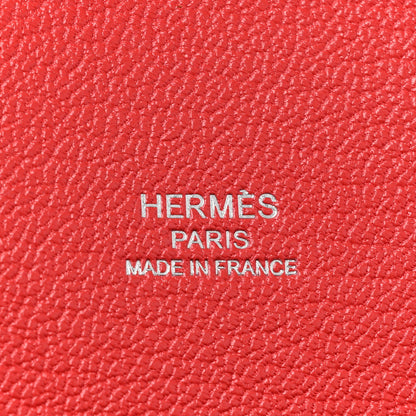 Hermes Taurillon Clemence Jypsiere 28 Rouge Pivoine 5 of 11
