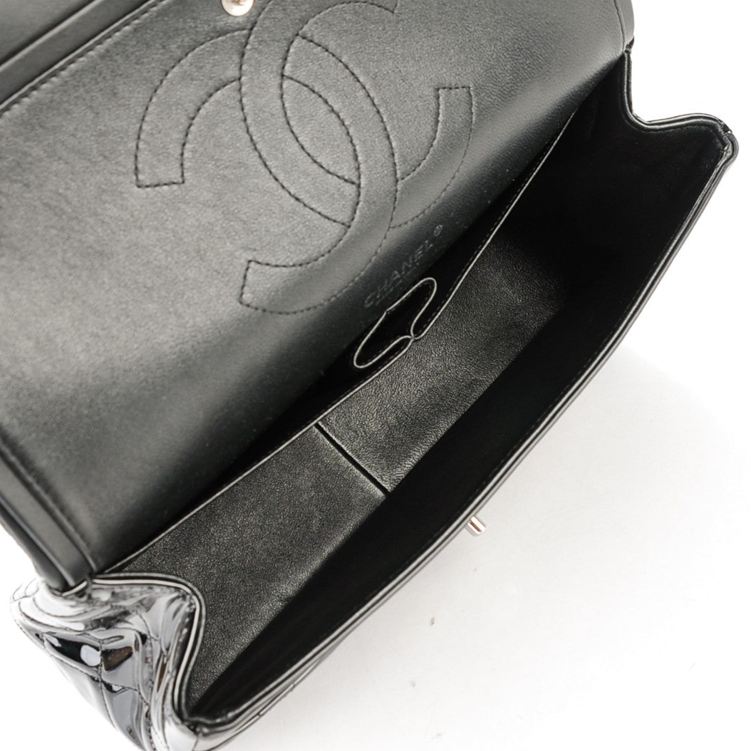Chanel Patent Quilted Jumbo Double Flap Black 6 of 7
