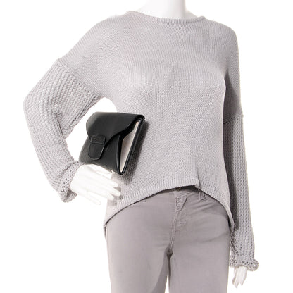 Givenchy Grained Calfskin Small Antigona Envelope Clutch Black 2 of 8