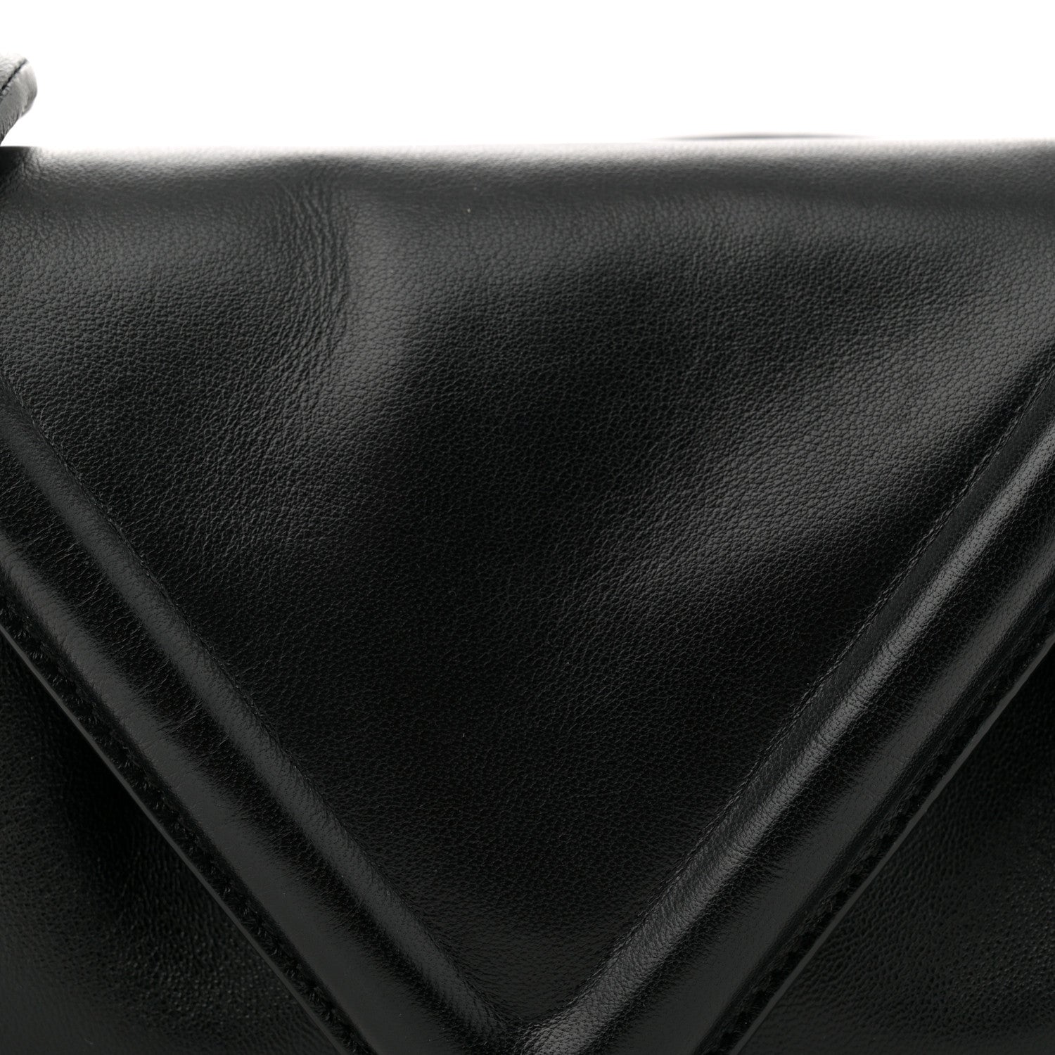 Bottega Veneta Lambskin Small Beak Triangle Flap Shoulder Bag Black 7 of 11