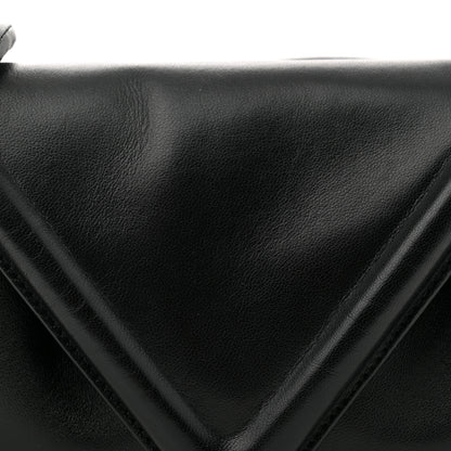 Bottega Veneta Lambskin Small Beak Triangle Flap Shoulder Bag Black 7 of 11