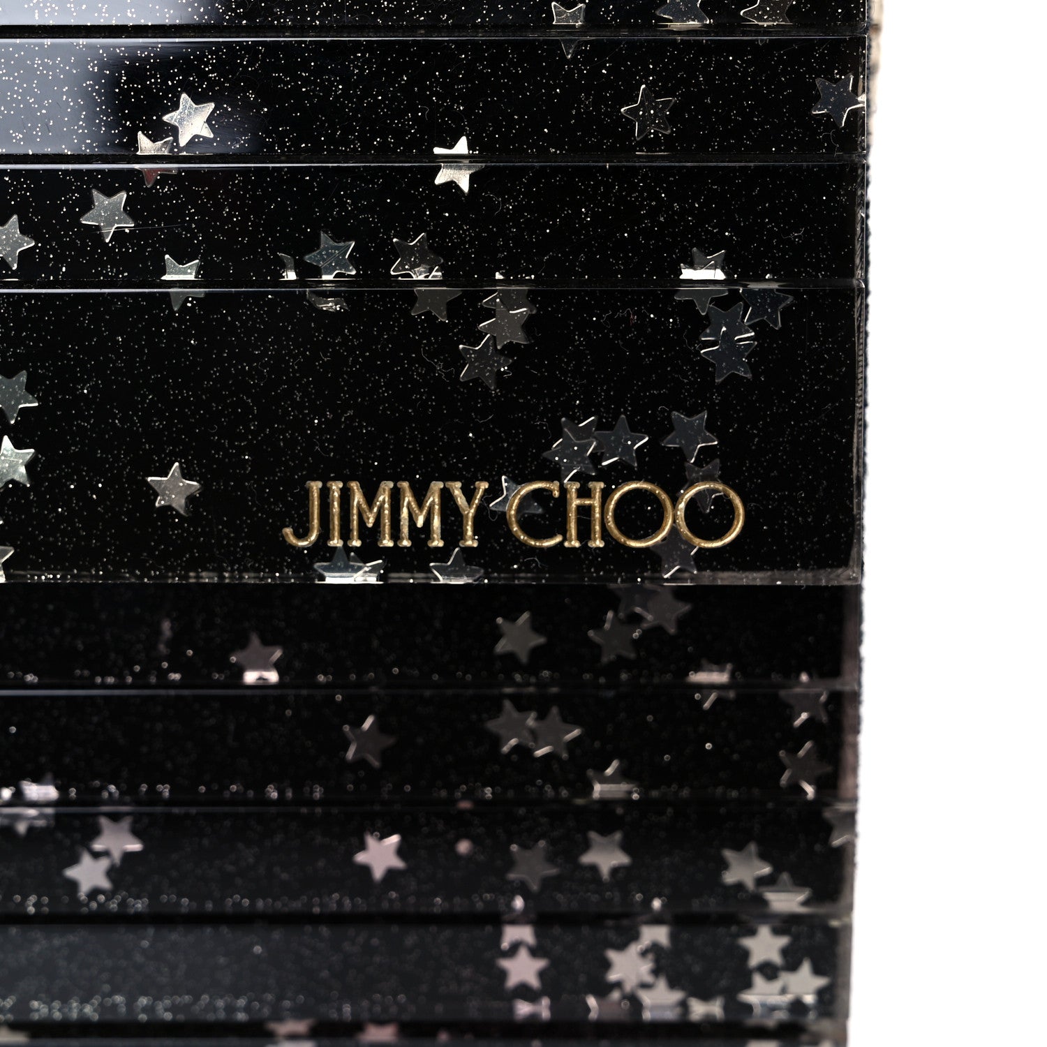 Jimmy Choo Acrylic Glitter Sweetie Star Clutch Black 10 of 10