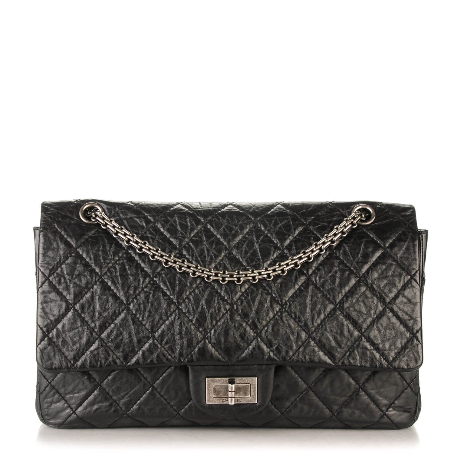 Chanel Aged Calfskin Quilted 2.55 Reissue 227 Flap Black 1 of 7