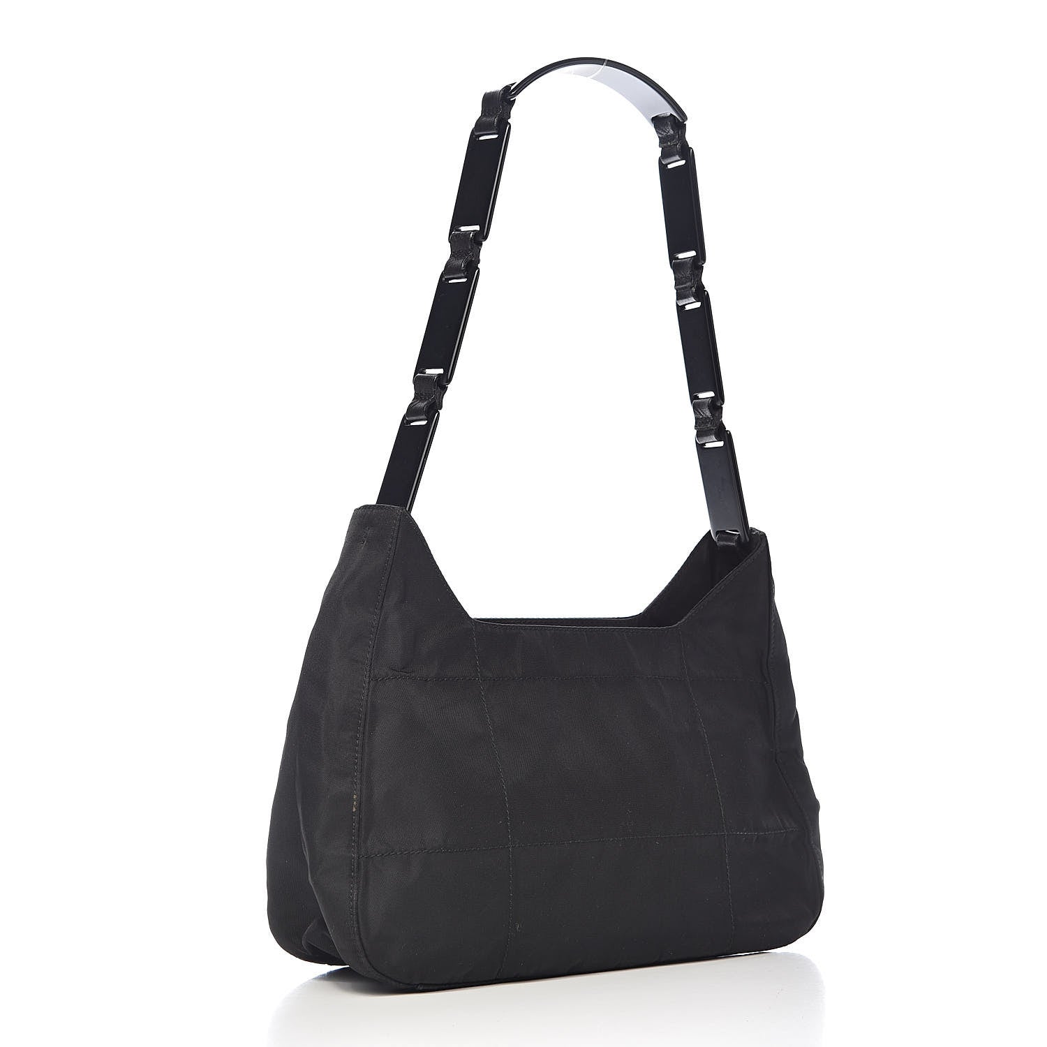 Prada Tessuto Nylon Shoulder Bag Black 3 of 10
