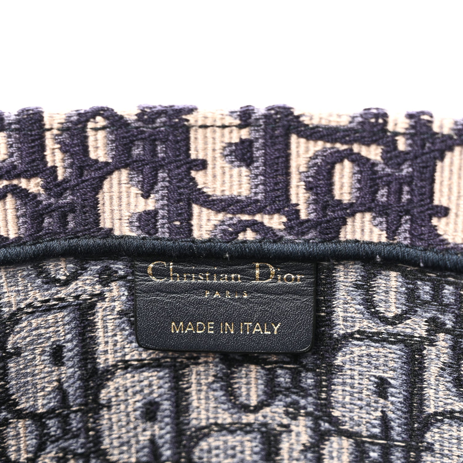 Christian Dior Oblique Medium Book Tote Blue Multicolor 6 of 10