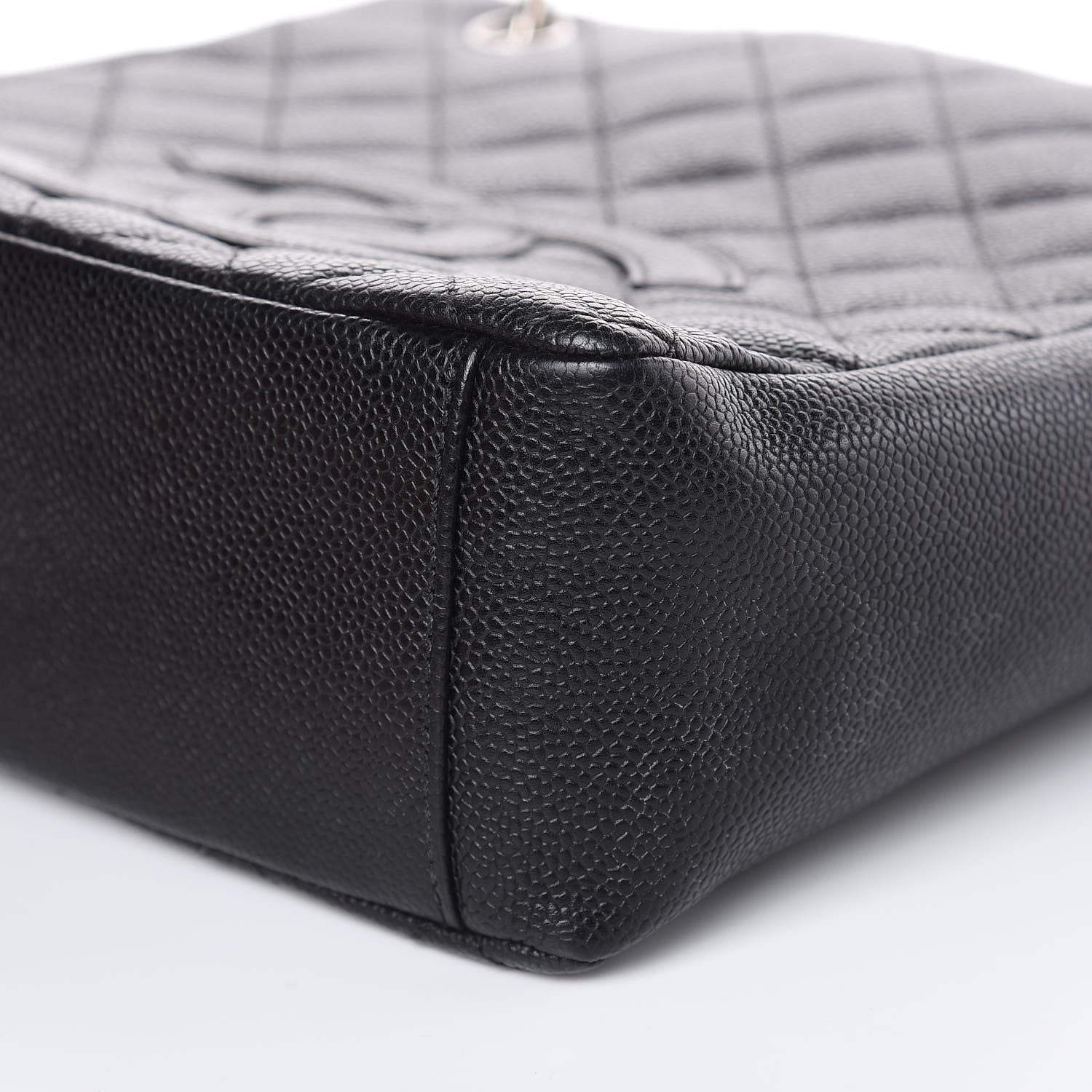 Chanel Caviar Quilted Petit Shopping Tote PST Black 9 of 15