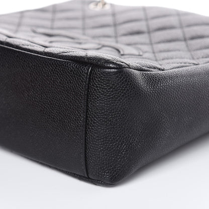 Chanel Caviar Quilted Petit Shopping Tote PST Black 9 of 15