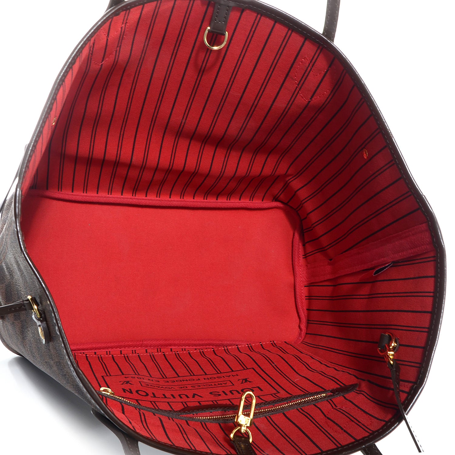 Louis Vuitton Damier Ebene Neverfull MM 6 of 9