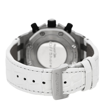 Audemars Piguet Stainless Steel Alligator 37mm Royal Oak Offshore Chronograph Automatic Watch Black 26283ST.OO.D002CA.01 3 of 5