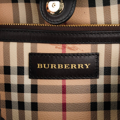 Burberry Haymarket Check Small Canterbury Tote Black 6 of 9
