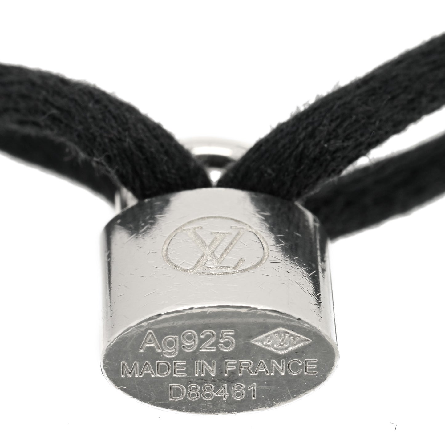 X UNICEF Sterling Silver Lockit Bracelet Black
