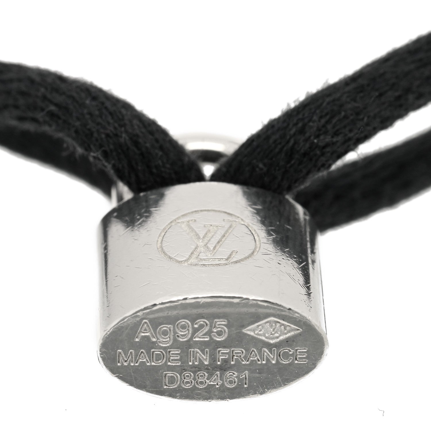 Louis Vuitton X UNICEF Sterling Silver Lockit Bracelet Black 5 of 6