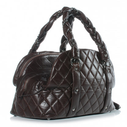 Chanel Leather Lady Braid Tote Brown 3 of 7
