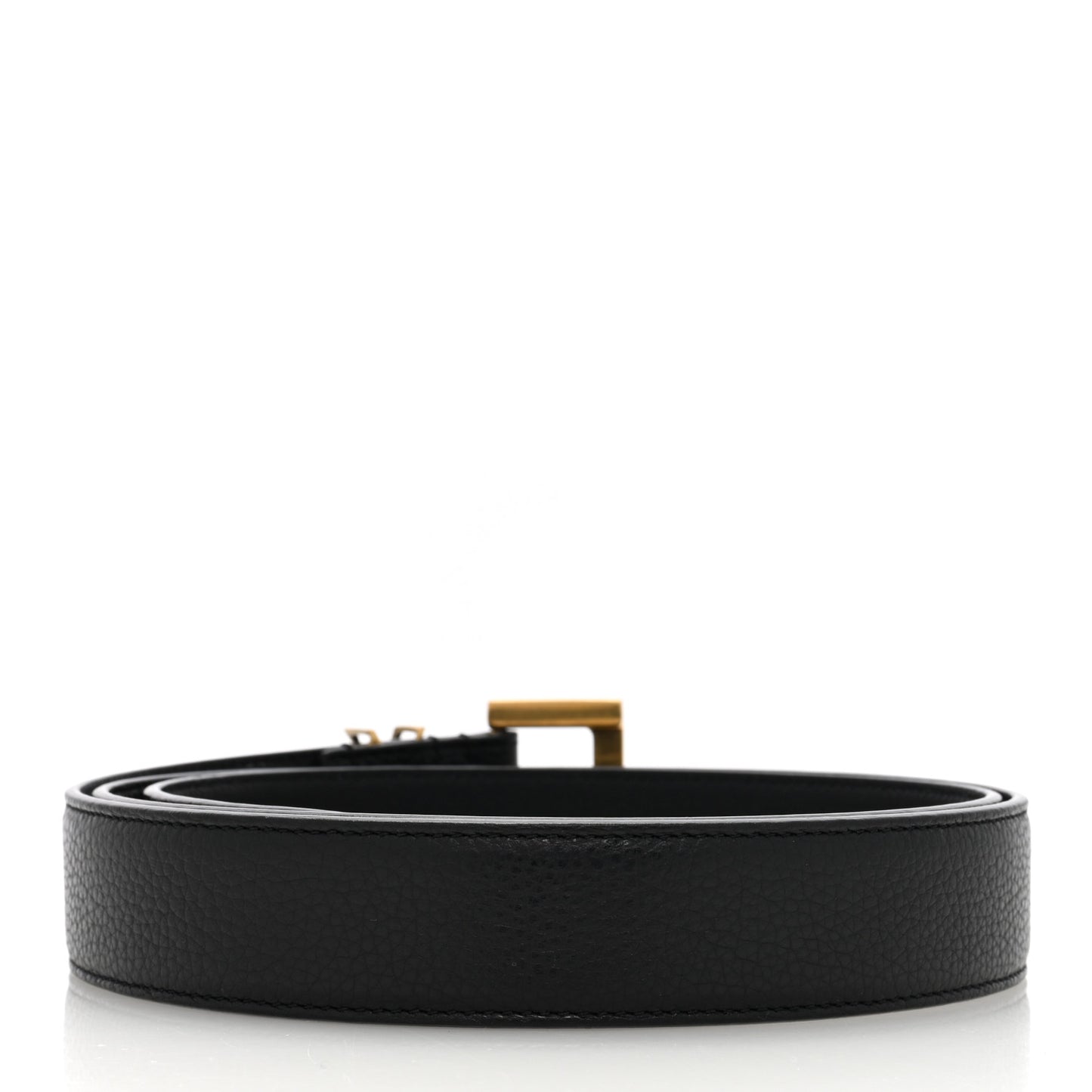 Smooth Calfskin Monogram Square Buckle Belt 105 42 Black