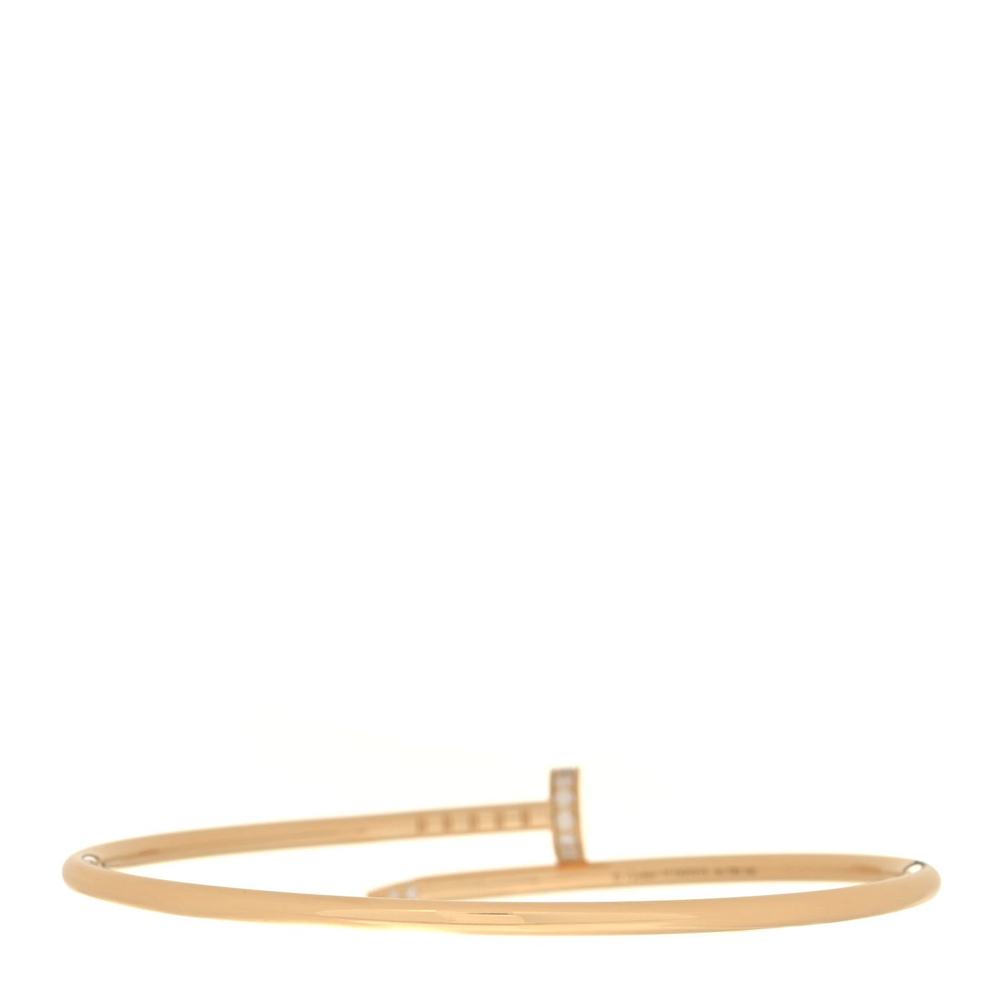 18K Yellow Gold Diamond Small Juste Un Clou Bracelet 17