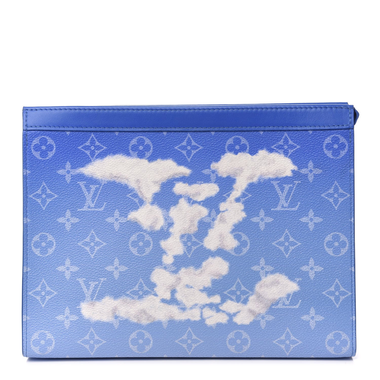 Louis Vuitton Monogram Clouds Pochette Voyage MM A4 Blue 1 of 8