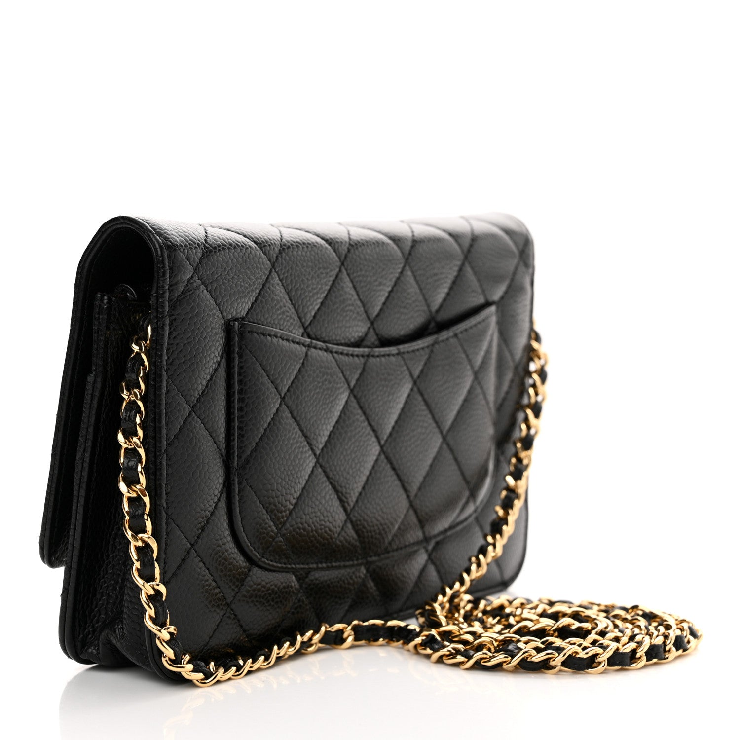 Chanel Caviar Quilted Wallet on Chain WOC Black 3 of 14