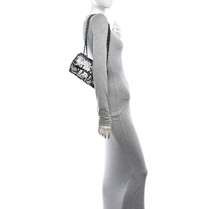 Chanel Sequin Lambskin Small Flap Black Silver 2 of 10