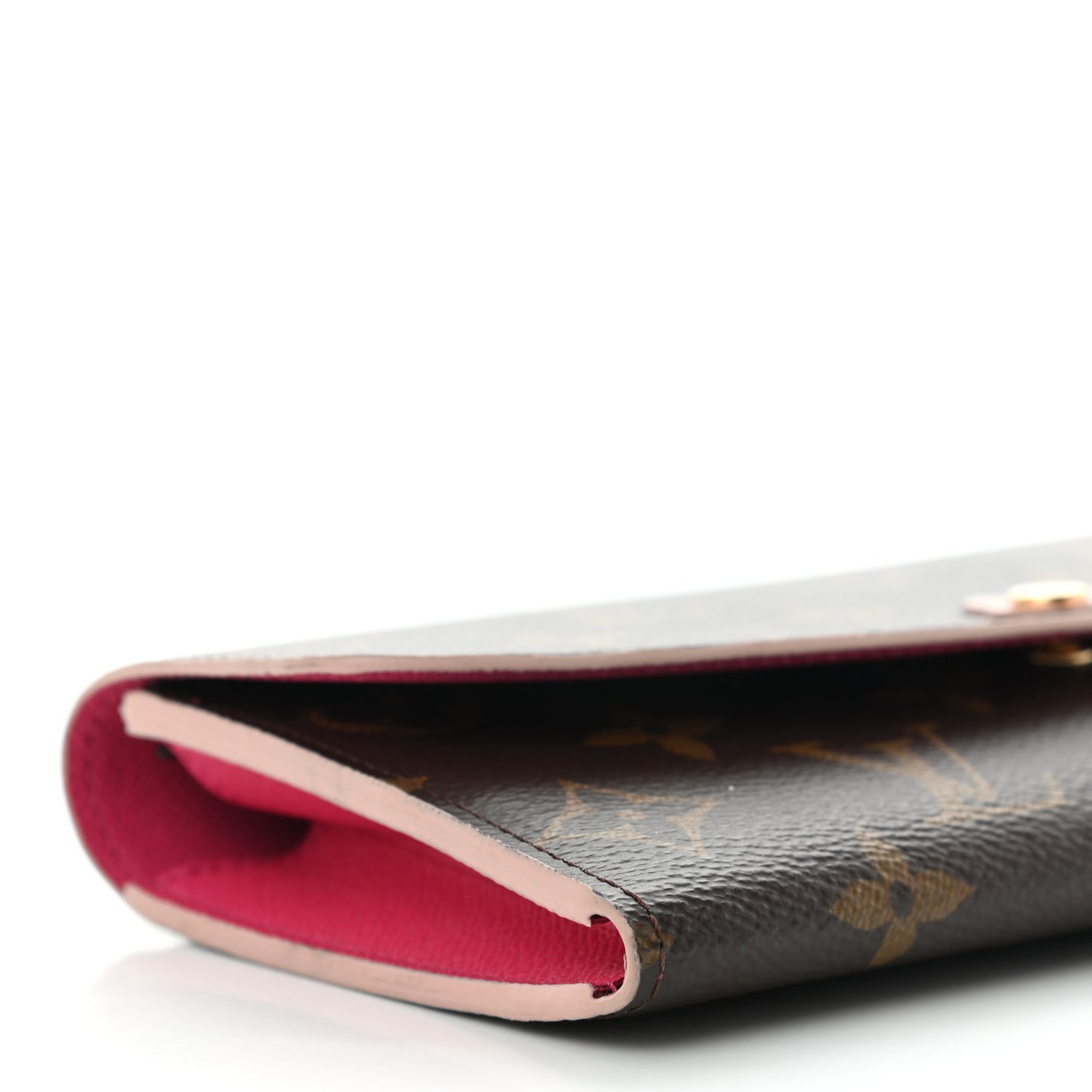 Monogram Bloom Flower Emilie Wallet Fuchsia