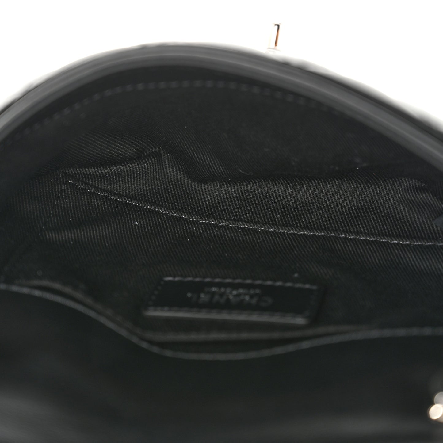 Calfskin Quilted CC Uniform Flap Belt Bag Black