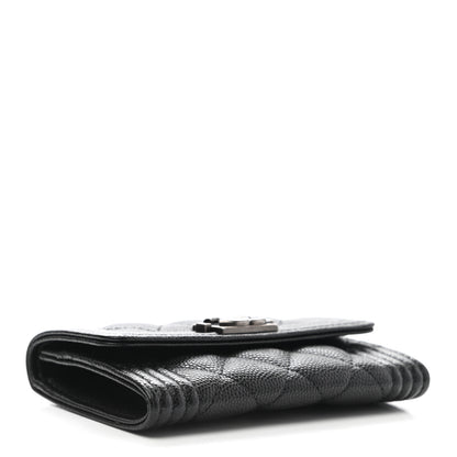 Chanel Caviar Quilted Boy Flap Card Holder Black 4 of 9