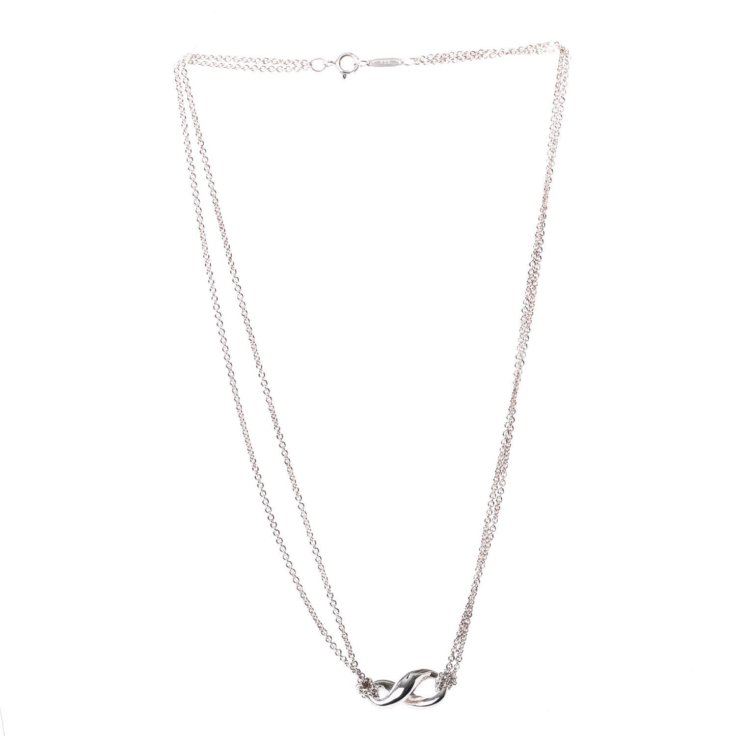 Sterling Silver Figure 8 Pendant Necklace